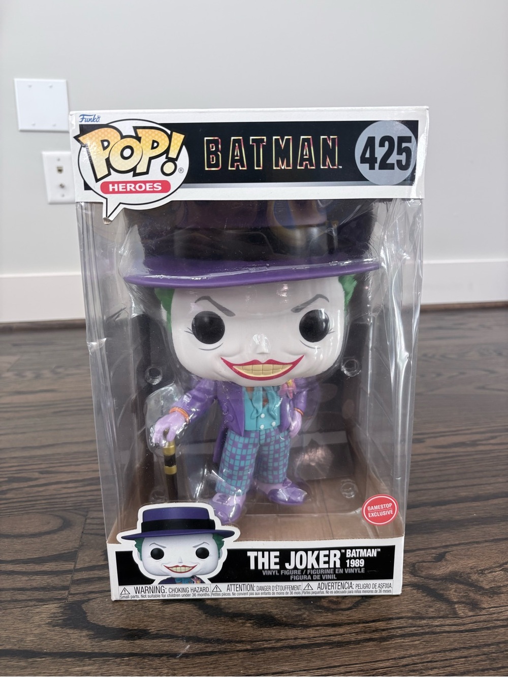 Funko Pop! Heroes The Joker Vinyl Figure jumbo — Purple, Green, White